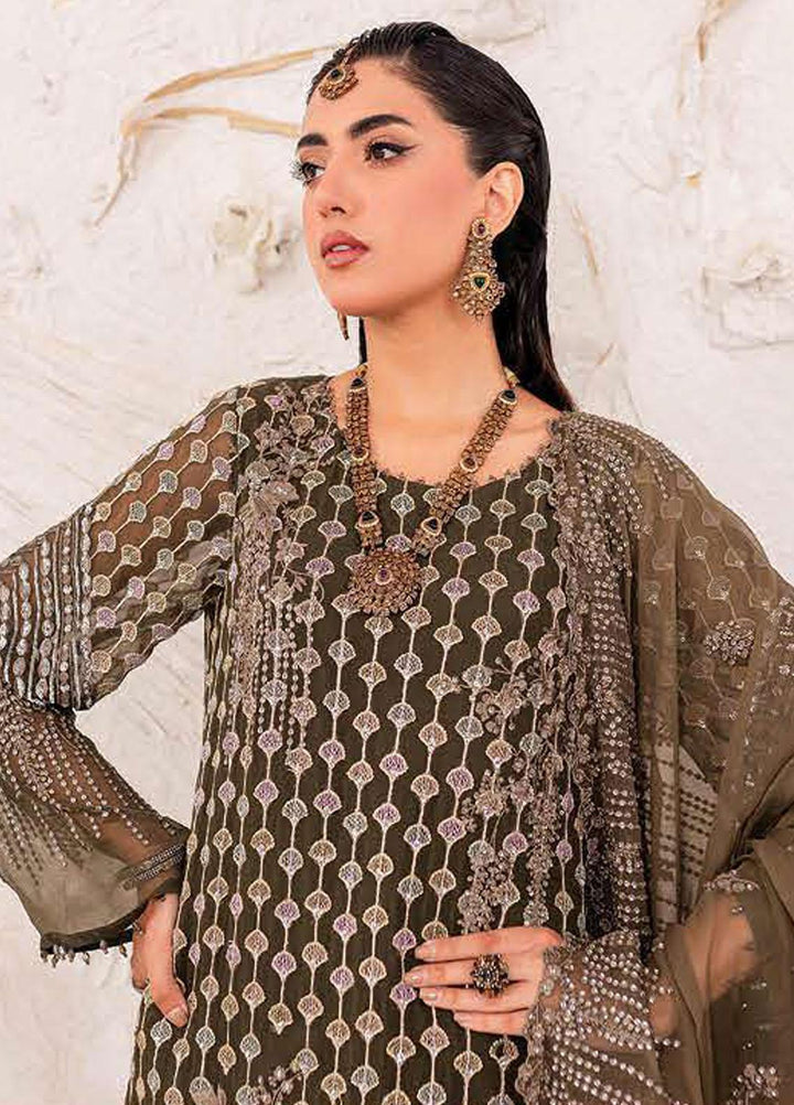 Zarposh By Charizma Embroidered Chiffon Suits Unstitched 3 Piece CRZ23ZP CZP3-02 - Formal Collection