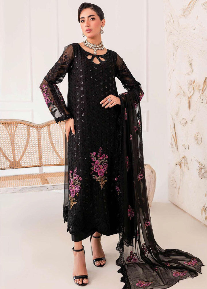 Zarposh By Charizma Embroidered Chiffon Suits Unstitched 3 Piece CRZ23ZP CZP3-03 - Formal Collection