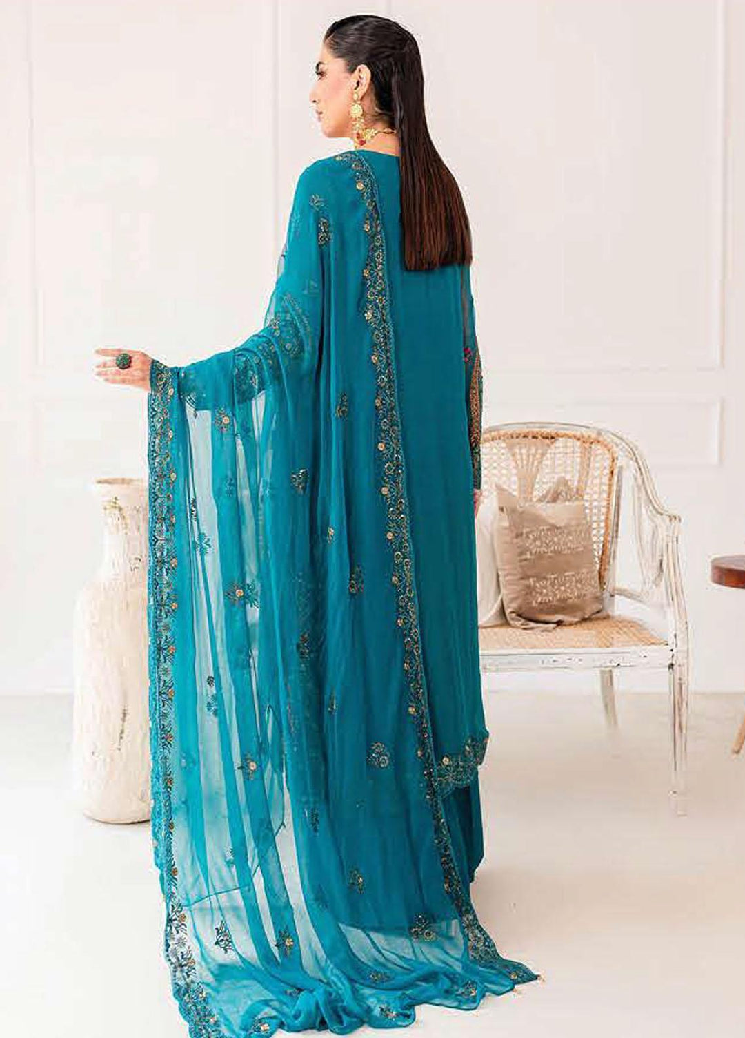 Zarposh By Charizma Embroidered Chiffon Suits Unstitched 3 Piece CRZ23ZP CZP3-04 - Formal Collection