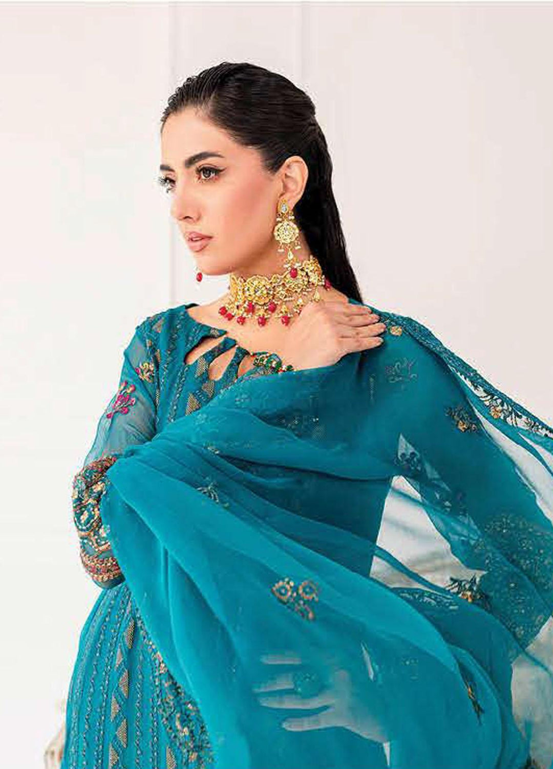 Zarposh By Charizma Embroidered Chiffon Suits Unstitched 3 Piece CRZ23ZP CZP3-04 - Formal Collection