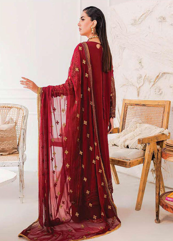 Zarposh By Charizma Embroidered Chiffon Suits Unstitched 3 Piece CRZ23ZP CZP3-05 - Formal Collection