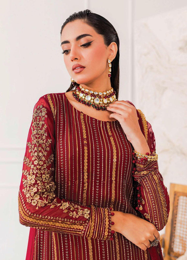 Zarposh By Charizma Embroidered Chiffon Suits Unstitched 3 Piece CRZ23ZP CZP3-05 - Formal Collection