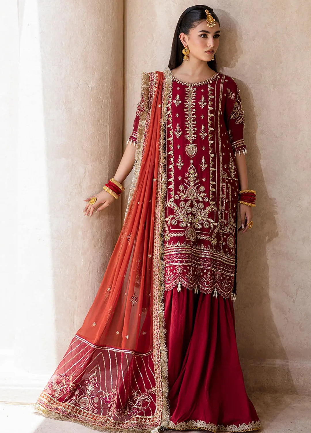 Zarposh Pret Embroidered Chiffon 3 Piece Suit Roshan