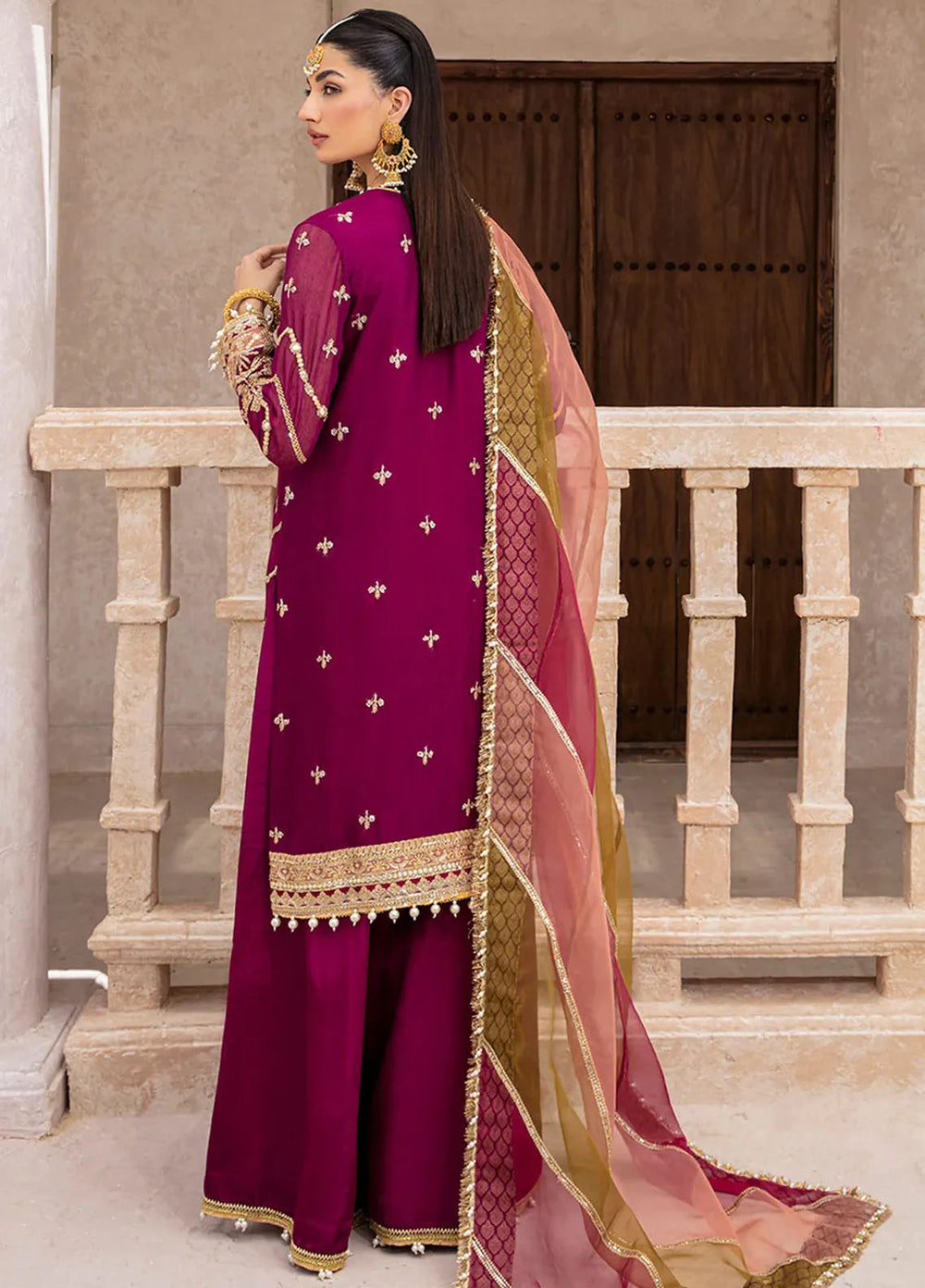 Zarposh Pret Embroidered Net 3 Piece Suit Miraka