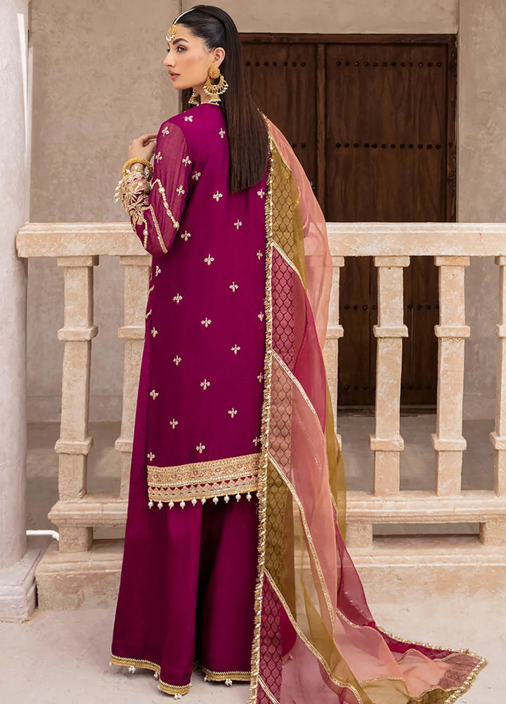Zarposh Pret Embroidered Net 3 Piece Suit Miraka