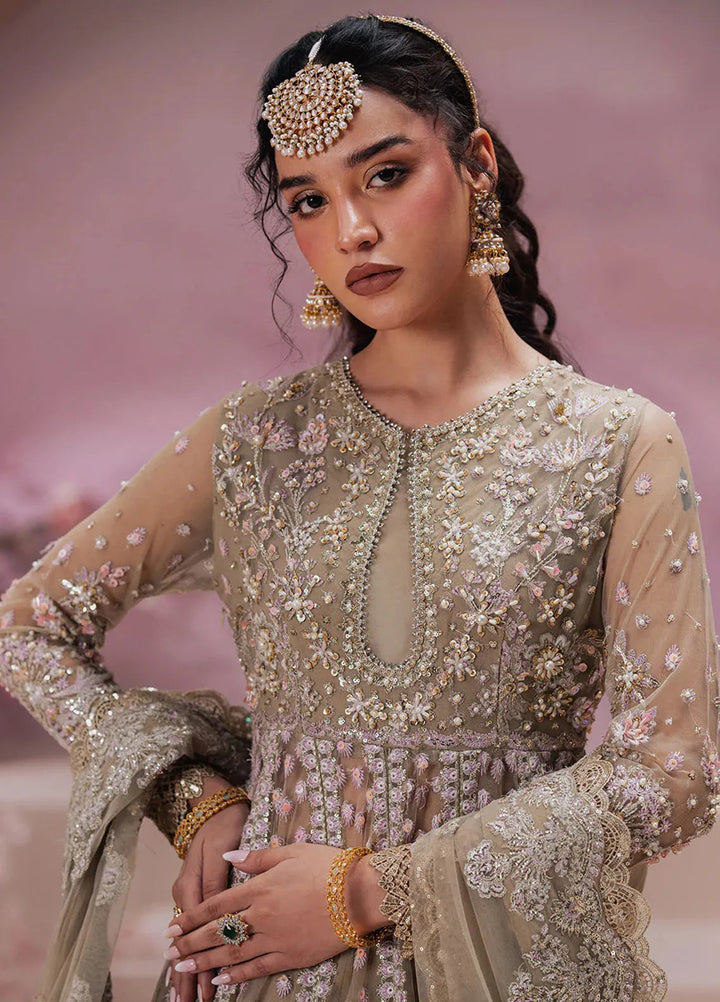 Zarposh Pret Embroidered Net 3 Piece Suit Zaib
