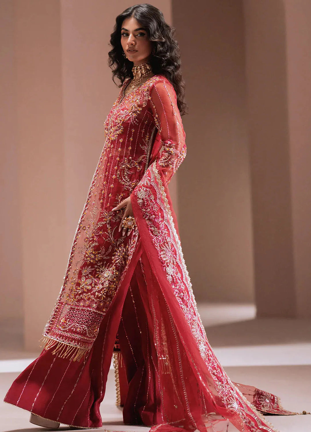 Zarposh Pret Embroidered Organza 3 Piece Suit Alaya