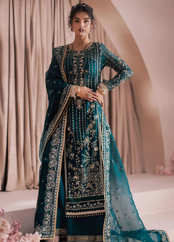 Zarposh Pret Embroidered Organza 3 Piece Suit Firaaq