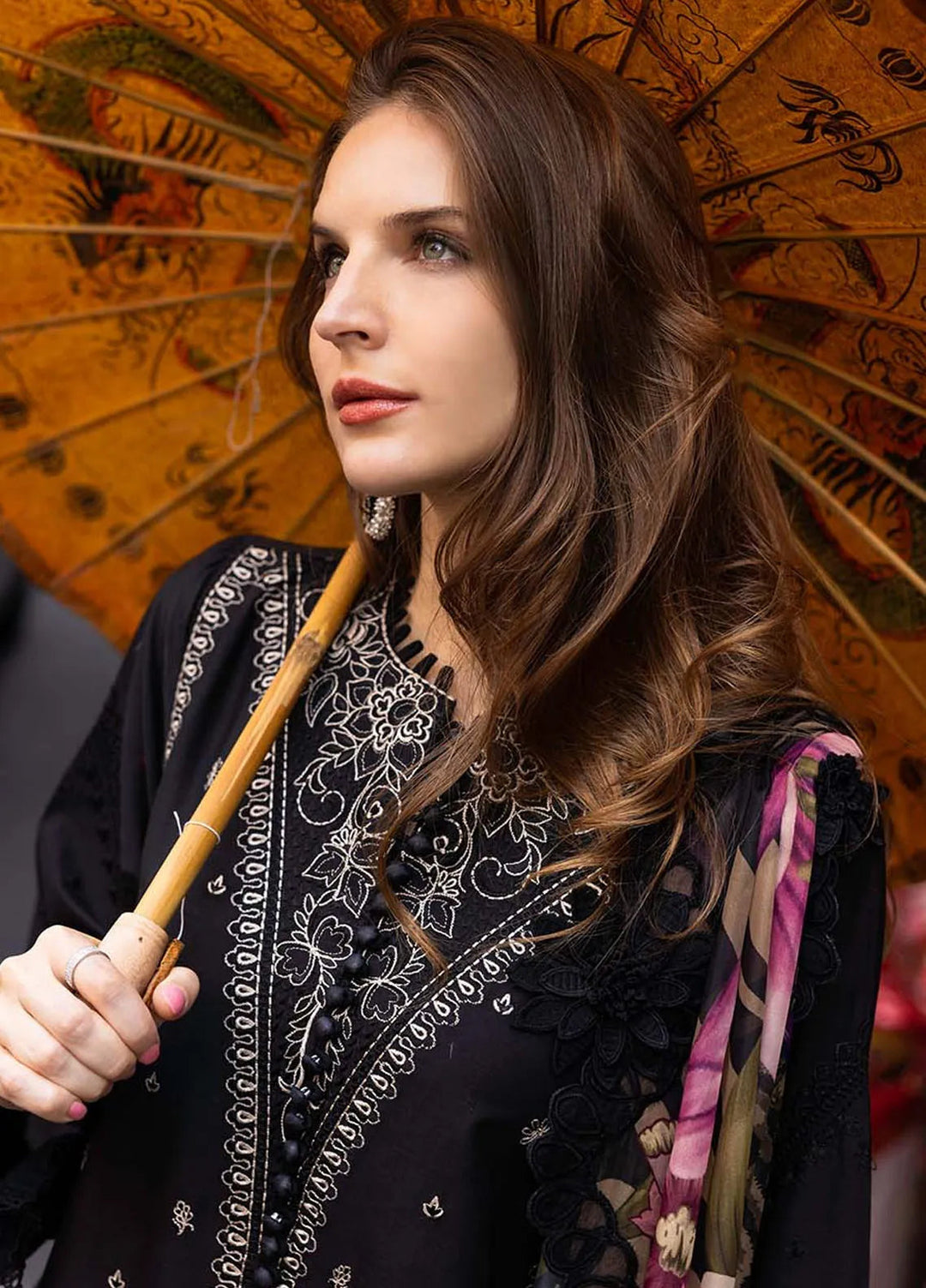 Zarqash Embroidered Lawn Suit Unstitched 3 Piece ZRQ25LL ZQLU 001 Eliana - Summer Collection