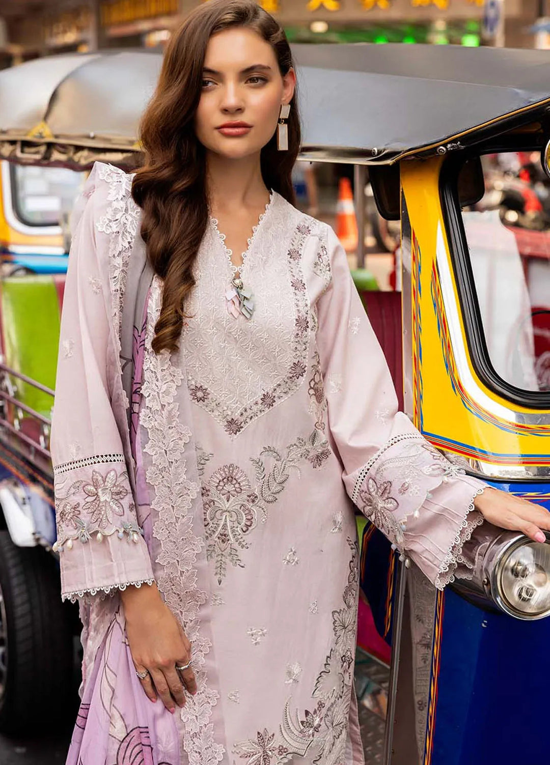 Zarqash Embroidered Lawn Suit Unstitched 3 Piece ZRQ25LL ZQLU 0010 Elsa - Summer Collection