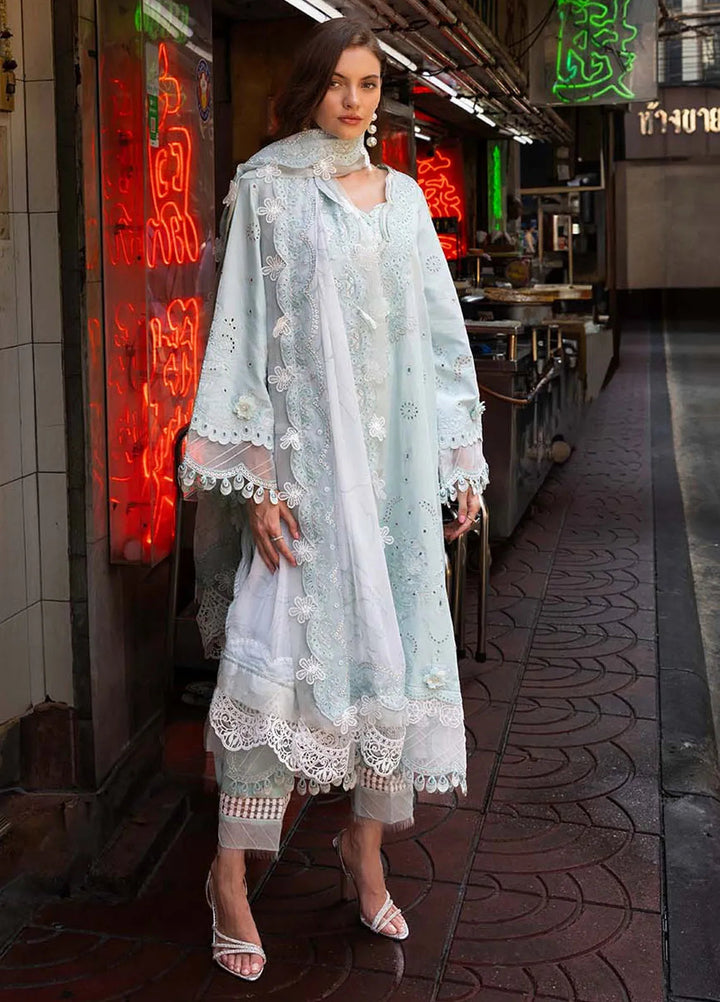 Zarqash Embroidered Lawn Suit Unstitched 3 Piece ZRQ25LL ZQLU 004 Cecily - Summer Collection