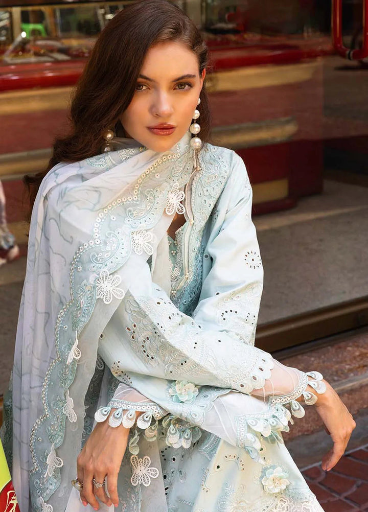 Zarqash Embroidered Lawn Suit Unstitched 3 Piece ZRQ25LL ZQLU 004 Cecily - Summer Collection