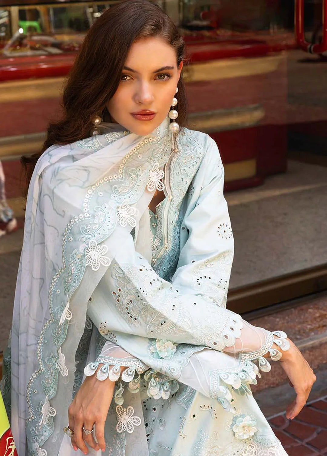 Zarqash Embroidered Lawn Suit Unstitched 3 Piece ZRQ25LL ZQLU 004 Cecily - Summer Collection