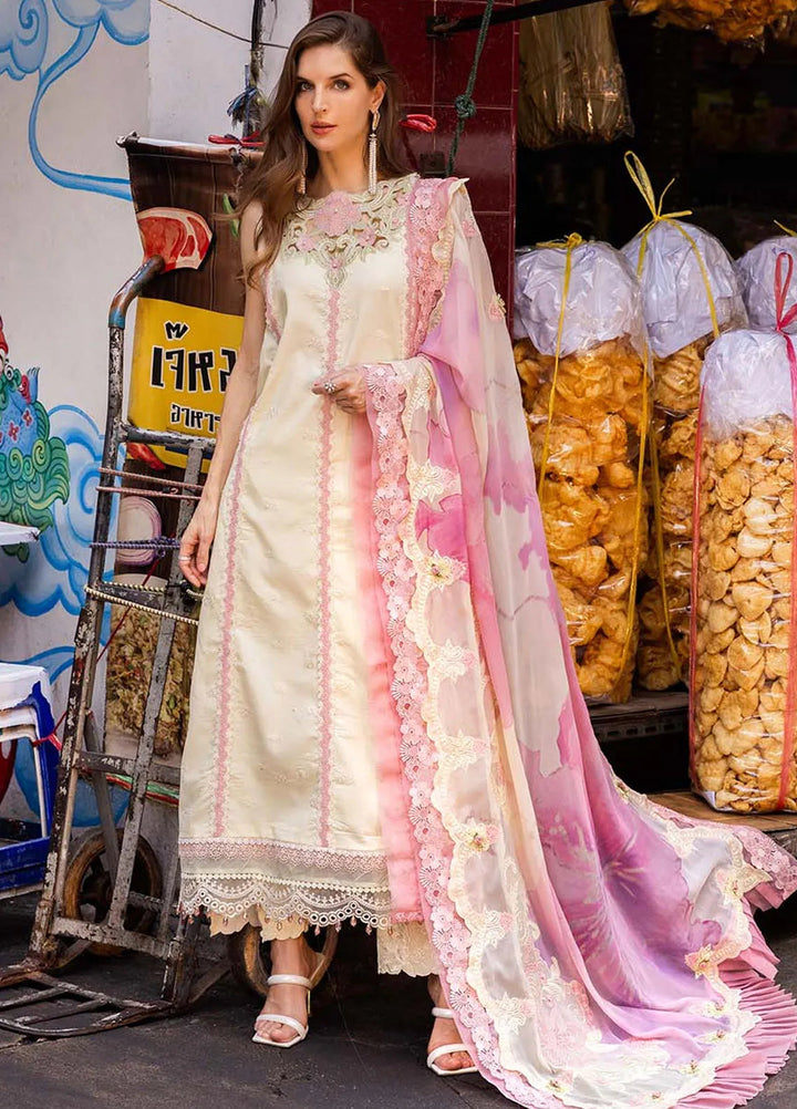 Zarqash Embroidered Lawn Suit Unstitched 3 Piece ZRQ25LL ZQLU 009 Layla - Summer Collection