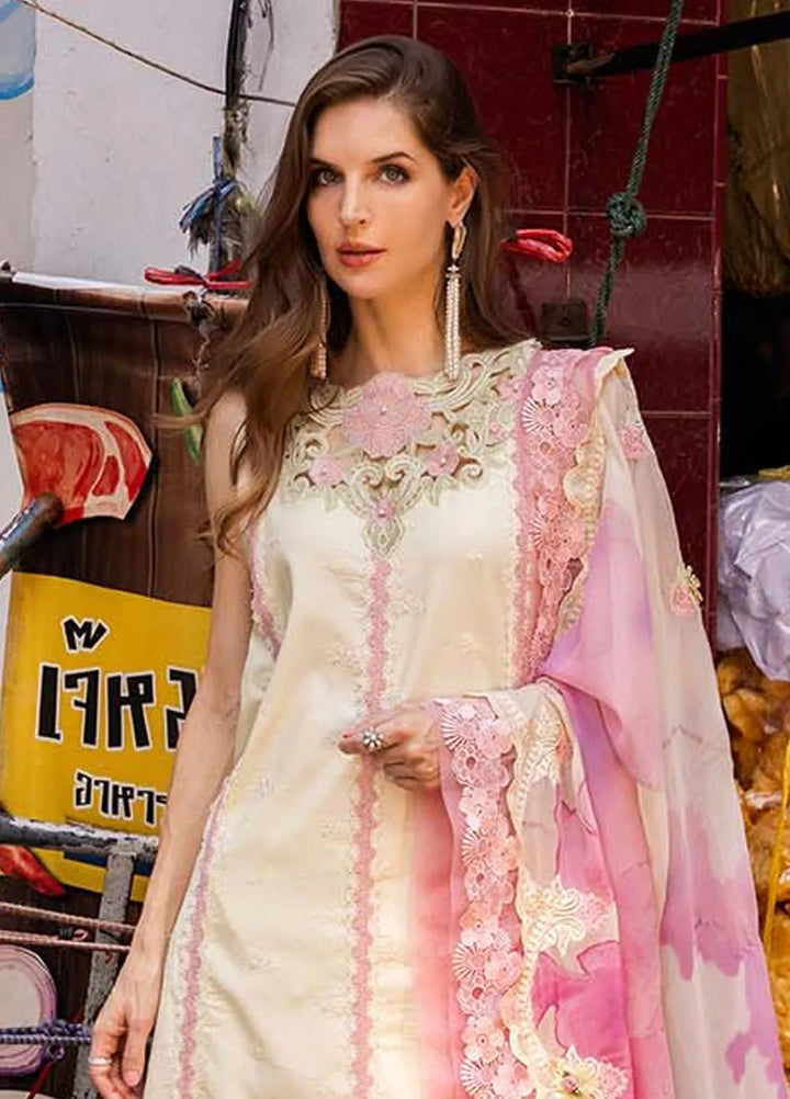 Zarqash Embroidered Lawn Suit Unstitched 3 Piece ZRQ25LL ZQLU 009 Layla - Summer Collection