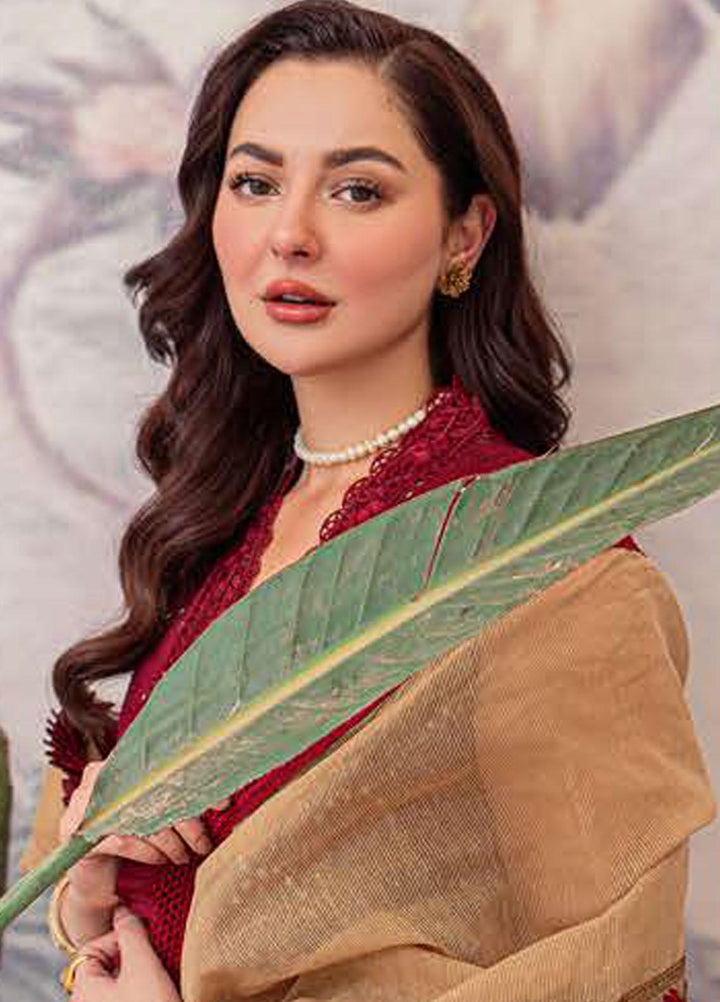 LAMOUR By Zarqash Embroidered Lawn Suits Unstitched 3 Piece ZRQ22L ZQ 001 Arooj - Luxury Collection