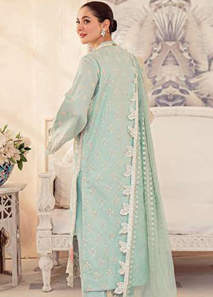 LAMOUR By Zarqash Embroidered Lawn Suits Unstitched 3 Piece ZRQ22L ZQ 004 Serena - Luxury Collection