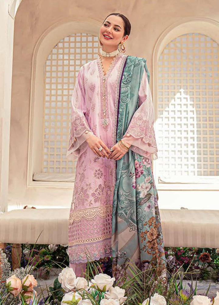 LAMOUR By Zarqash Embroidered Lawn Suits Unstitched 3 Piece ZRQ22L ZQ 006 Alaya - Luxury Collection