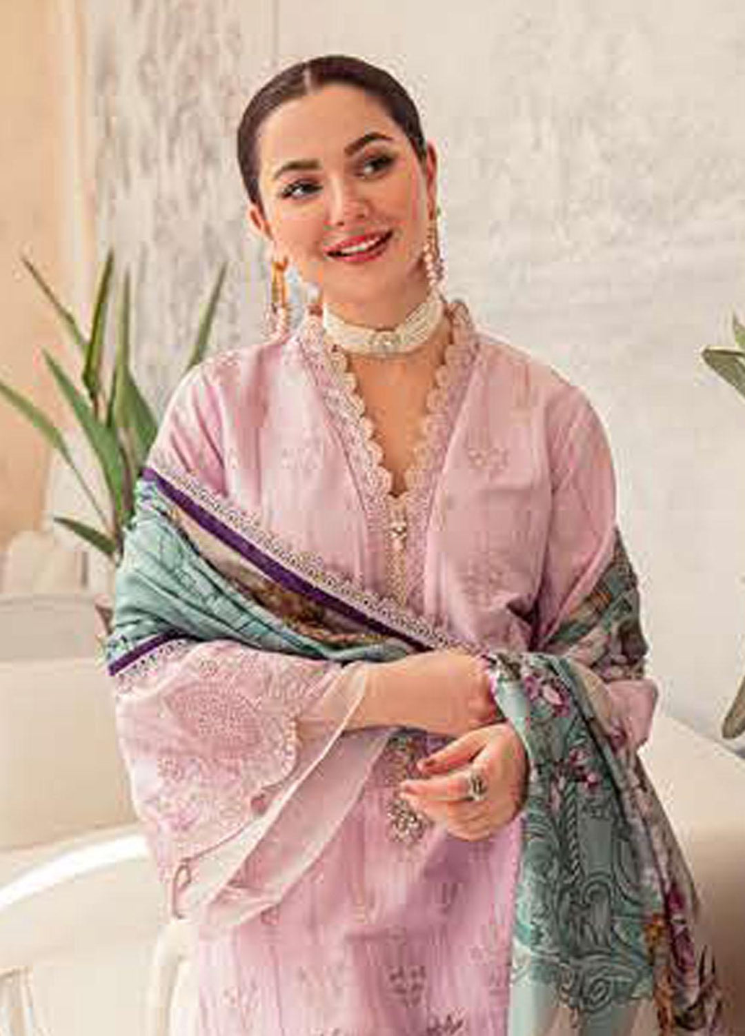 LAMOUR By Zarqash Embroidered Lawn Suits Unstitched 3 Piece ZRQ22L ZQ 006 Alaya - Luxury Collection