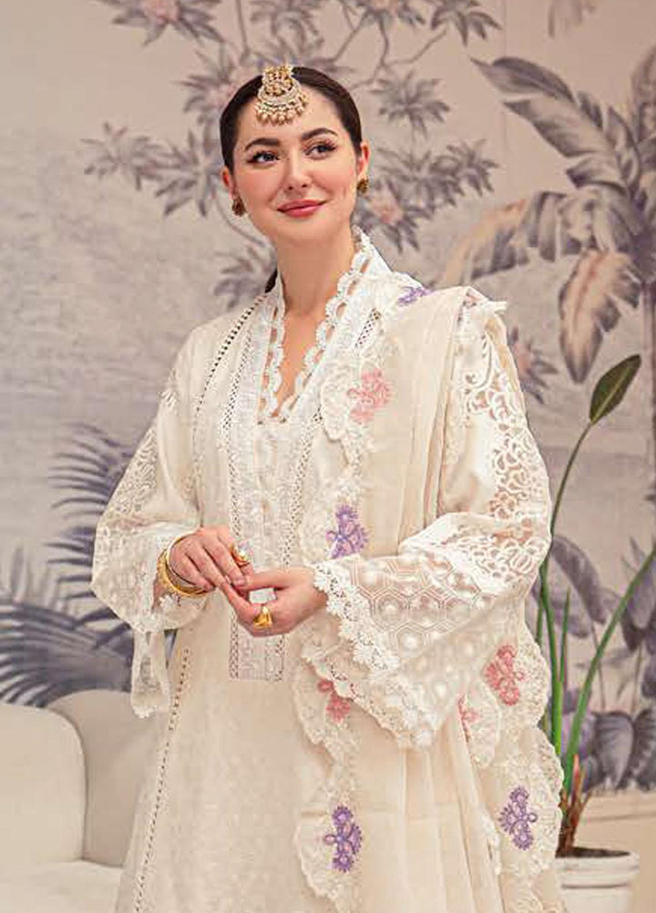 LAMOUR By Zarqash Embroidered Lawn Suits Unstitched 3 Piece ZRQ22L ZQ 007 Noorain - Luxury Collection