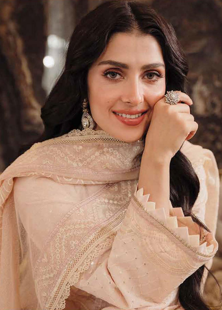 Zarqash Embroidered Lawn Suits Unstitched 3 Piece ZRQ23LL ZQL-002 Anaya - Luxury Collection