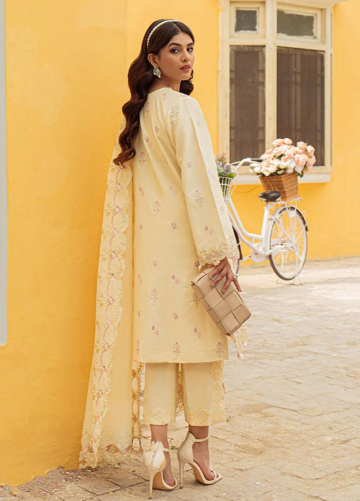 Tresor Luxe By Zarqash Embroidered Lawn Suits Unstitched 3 Piece ZRQ23T ZQ 11A - Luxury Collection