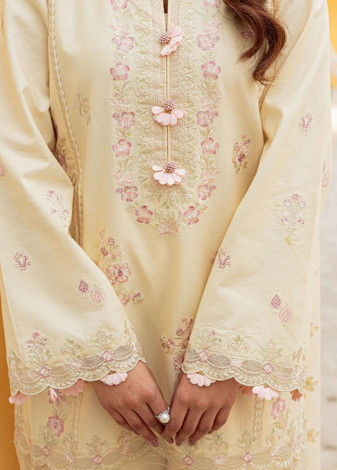 Tresor Luxe By Zarqash Embroidered Lawn Suits Unstitched 3 Piece ZRQ23T ZQ 11A - Luxury Collection