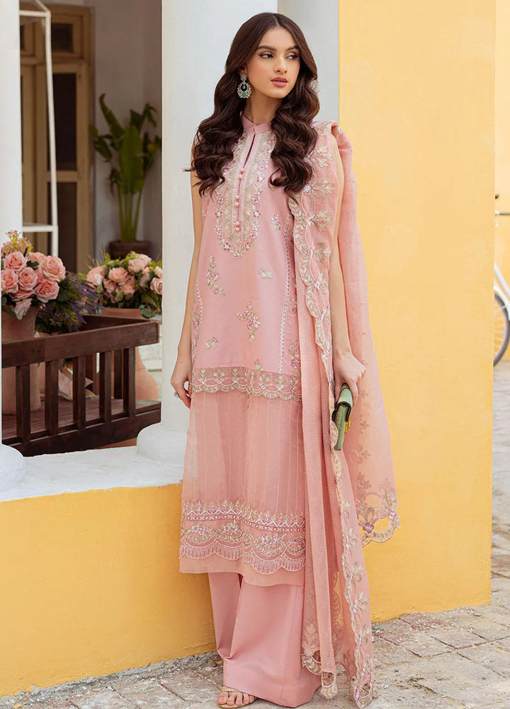 Tresor Luxe By Zarqash Embroidered Lawn Suits Unstitched 3 Piece ZRQ23T ZQ 11B - Luxury Collection