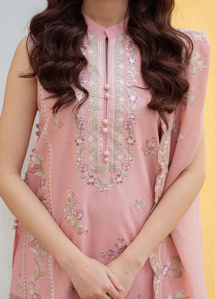 Tresor Luxe By Zarqash Embroidered Lawn Suits Unstitched 3 Piece ZRQ23T ZQ 11B - Luxury Collection