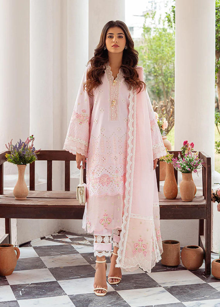 Tresor Luxe By Zarqash Embroidered  Suits Unstitched 3 Piece ZRQ23T ZQ 12A - Luxury Collection