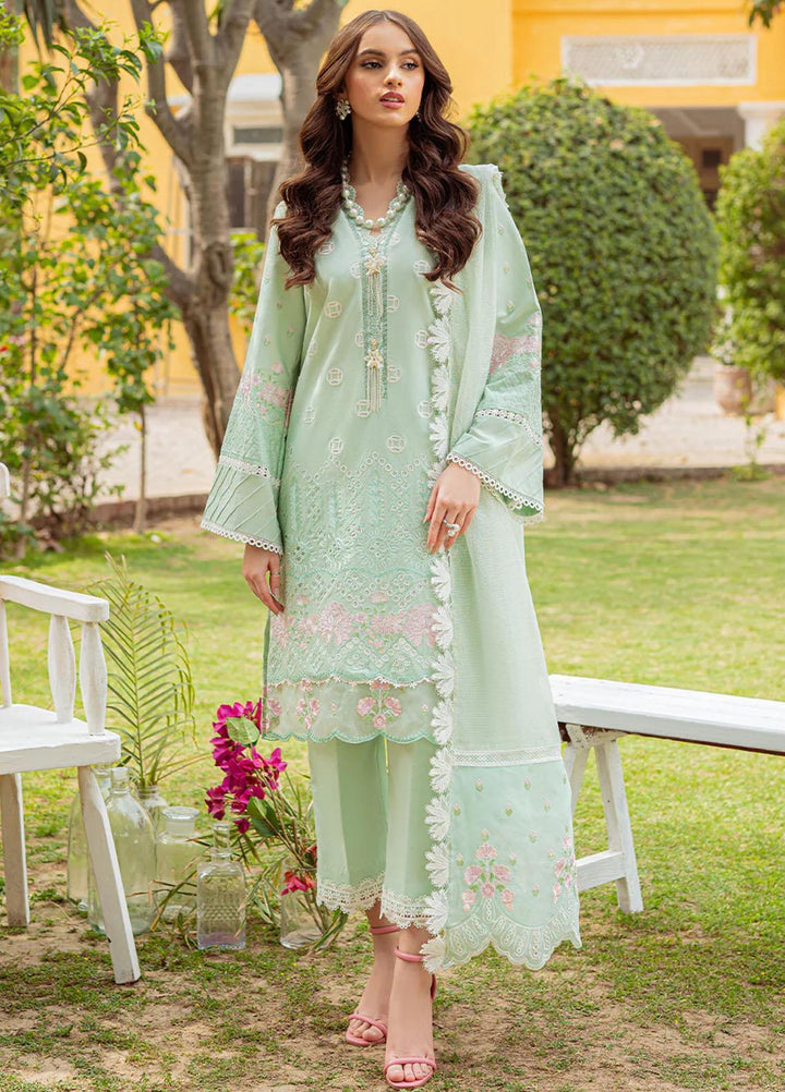 Tresor Luxe By Zarqash Embroidered  Suits Unstitched 3 Piece ZRQ23T ZQ 12B - Luxury Collection