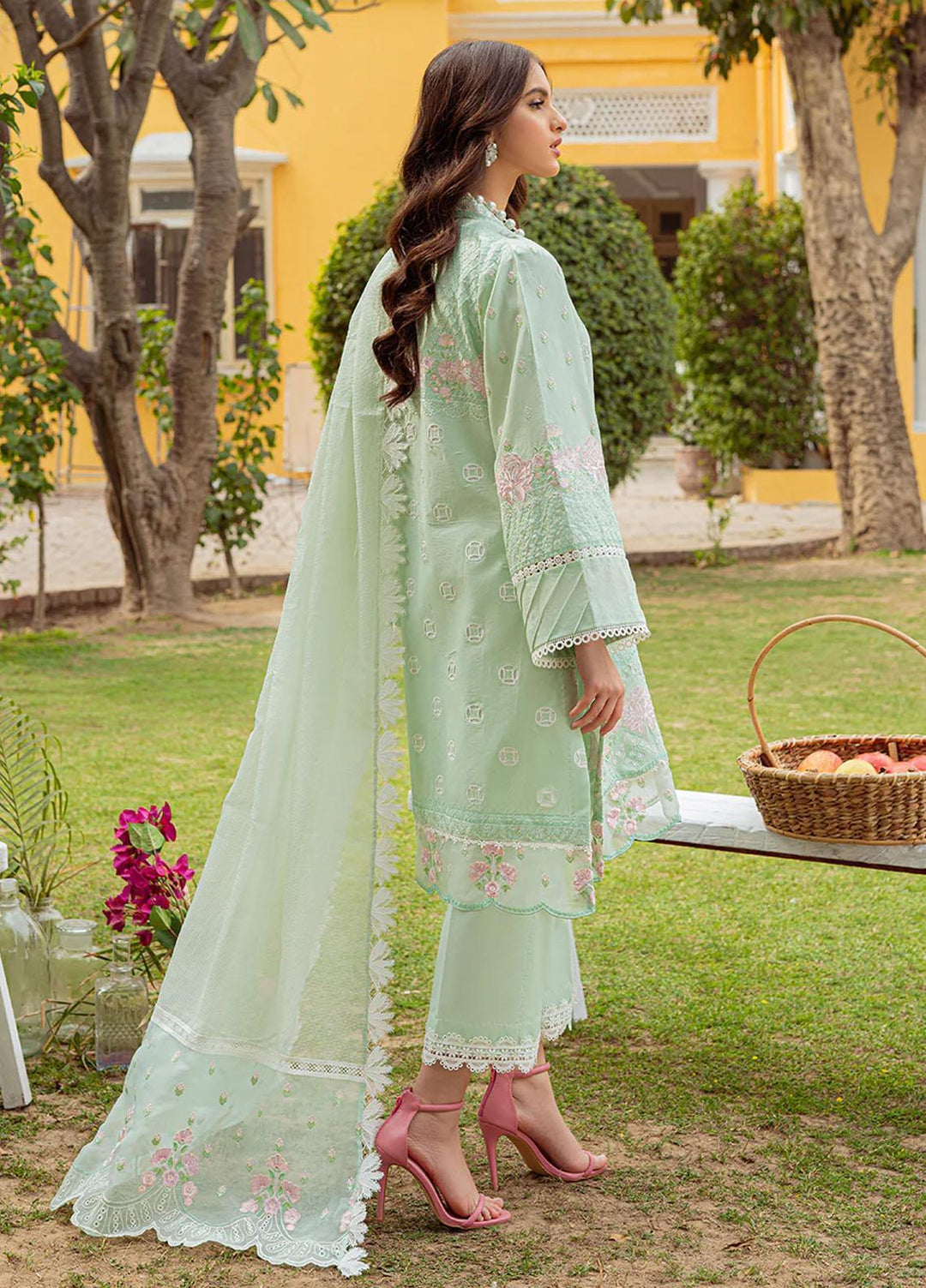 Tresor Luxe By Zarqash Embroidered  Suits Unstitched 3 Piece ZRQ23T ZQ 12B - Luxury Collection