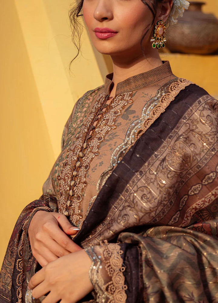 Tresor Luxe By Zarqash Embroidered  Suits Unstitched 3 Piece ZRQ23T ZQ 3A - Luxury Collection