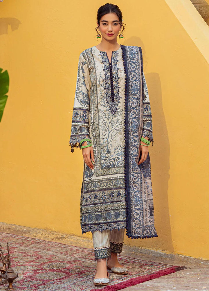Tresor Luxe By Zarqash Embroidered  Suits Unstitched 3 Piece ZRQ23T ZQ 3B - Luxury Collection