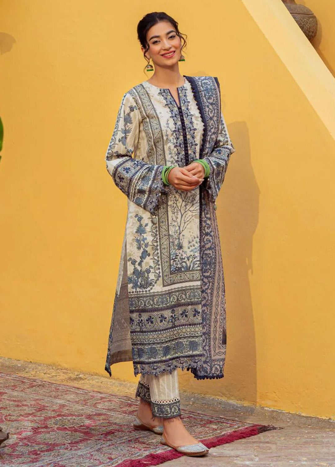 Tresor Luxe By Zarqash Embroidered  Suits Unstitched 3 Piece ZRQ23T ZQ 3B - Luxury Collection