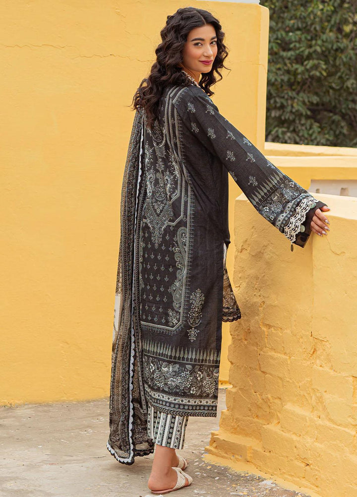 Tresor Luxe By Zarqash Embroidered Schiffli Suits Unstitched 3 Piece ZRQ23T ZQ 4A - Luxury Collection