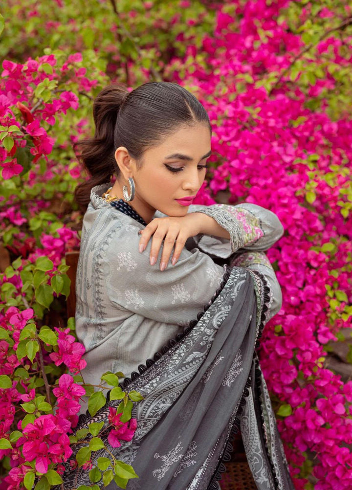 Tresor Luxe By Zarqash Embroidered Schiffli Suits Unstitched 3 Piece ZRQ23T ZQ 4B - Luxury Collection