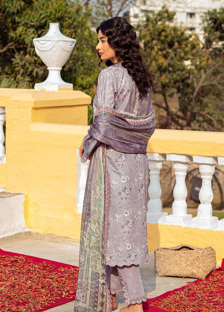 Tresor Luxe By Zarqash Embroidered Lawn Suits Unstitched 3 Piece ZRQ23T ZQ 7A - Luxury Collection