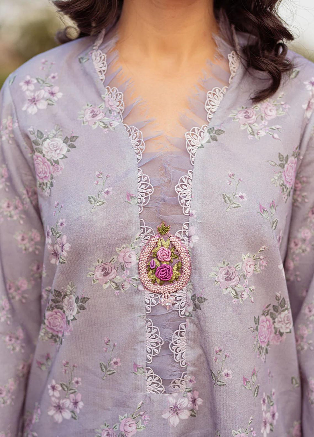 Tresor Luxe By Zarqash Embroidered Lawn Suits Unstitched 3 Piece ZRQ23T ZQ 7A - Luxury Collection