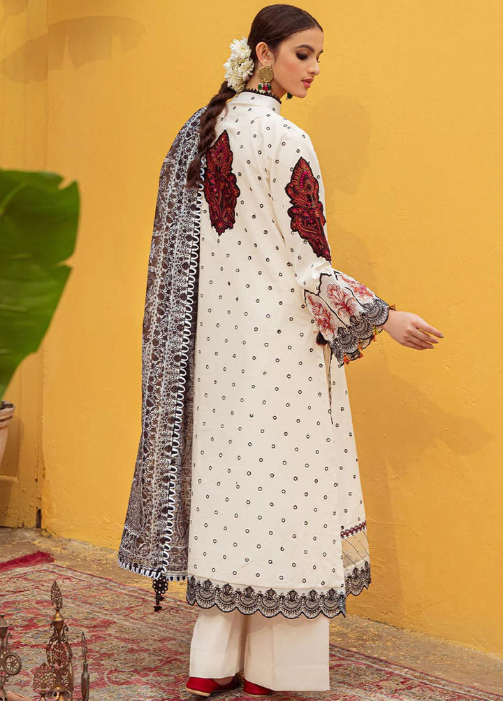 Tresor Luxe By Zarqash Embroidered Lawn Suits Unstitched 3 Piece ZRQ23T ZQ 9B - Luxury Collection