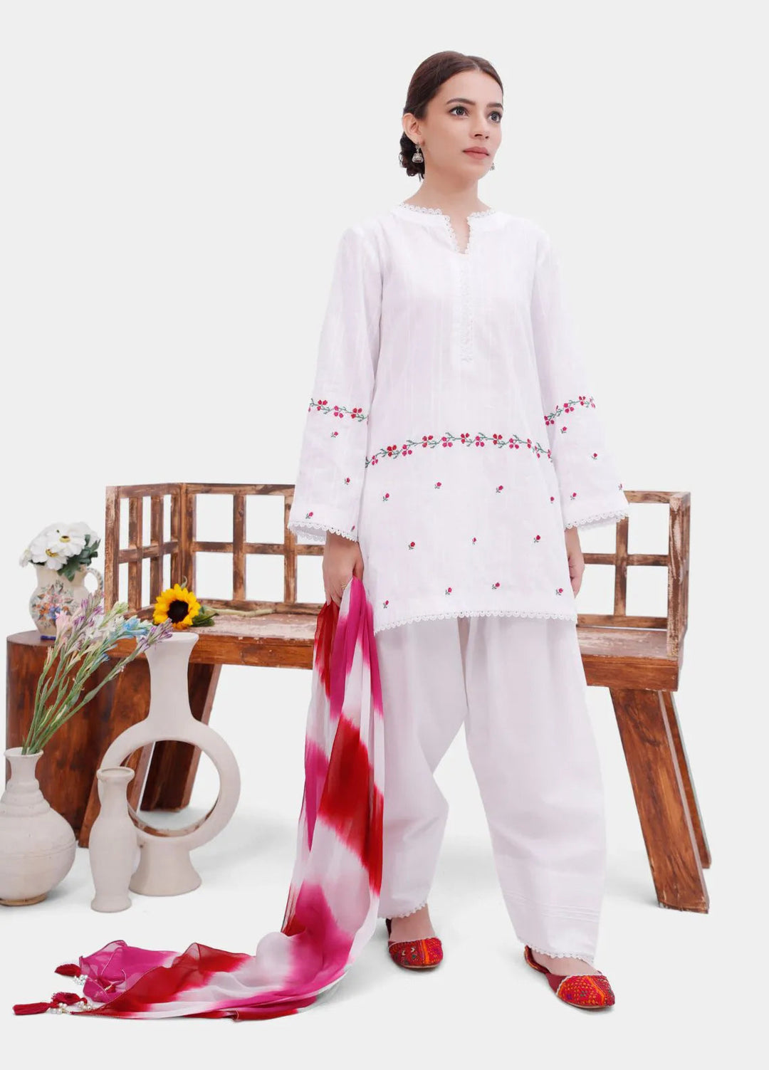 Zarqesh e Mah by Uhk Embroidered Cotton Suit Unstitched 2 Piece UHK24 ZS2113 - Festive Collection