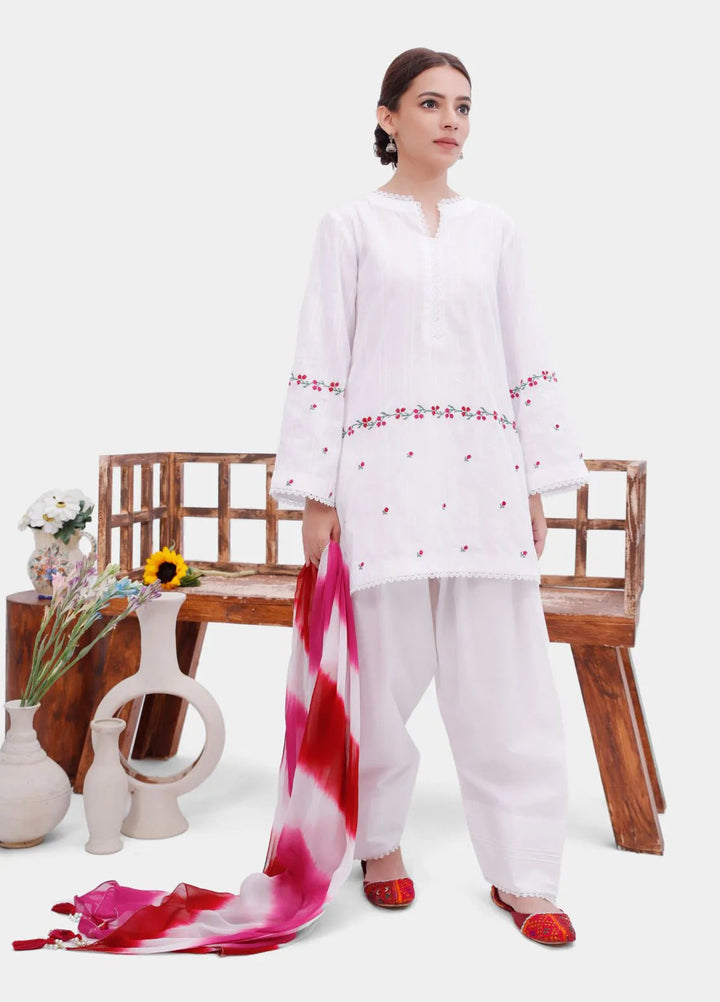 Zarqesh e Mah by Uhk Embroidered Cotton Suit Unstitched 2 Piece UHK24 ZS2113 - Festive Collection