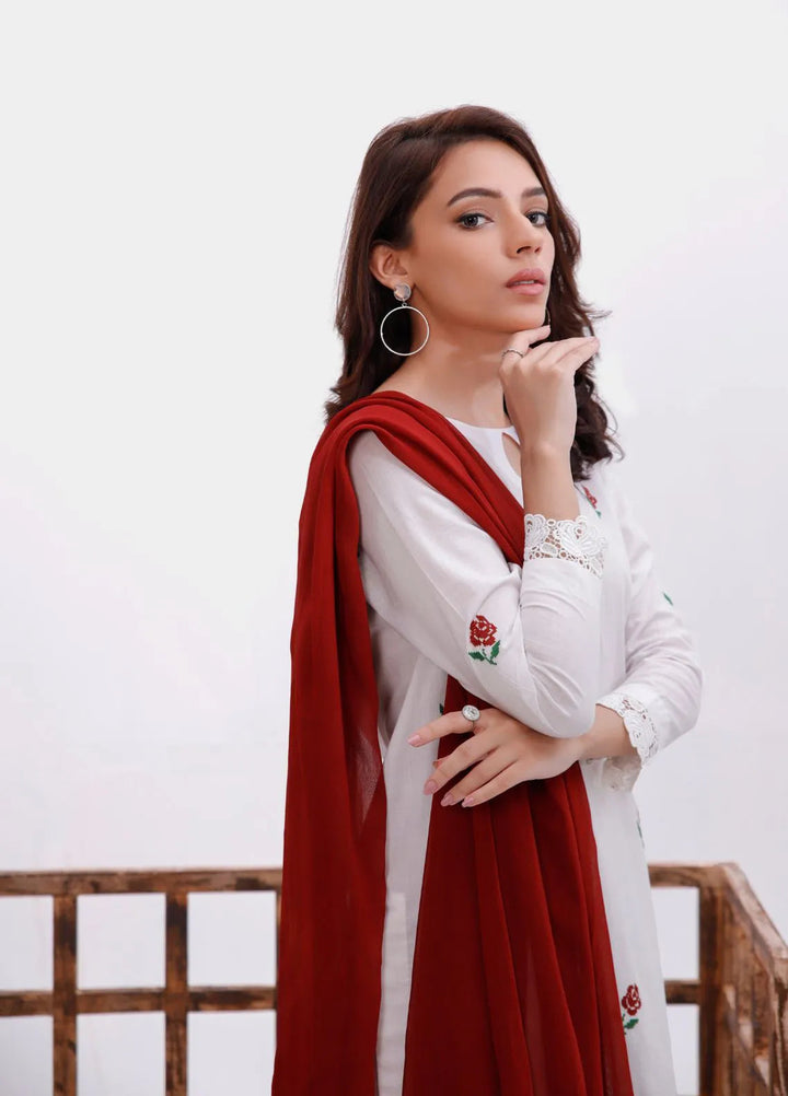 Zarqesh e Mah by Uhk Embroidered Self lawn Suit Unstitched 2 Piece UHK24 ZS2111 - Festive Collection