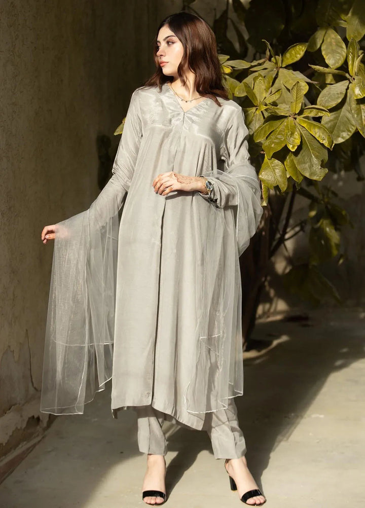 Zauk Pret Casual Cotton 3 Piece Suit Grey