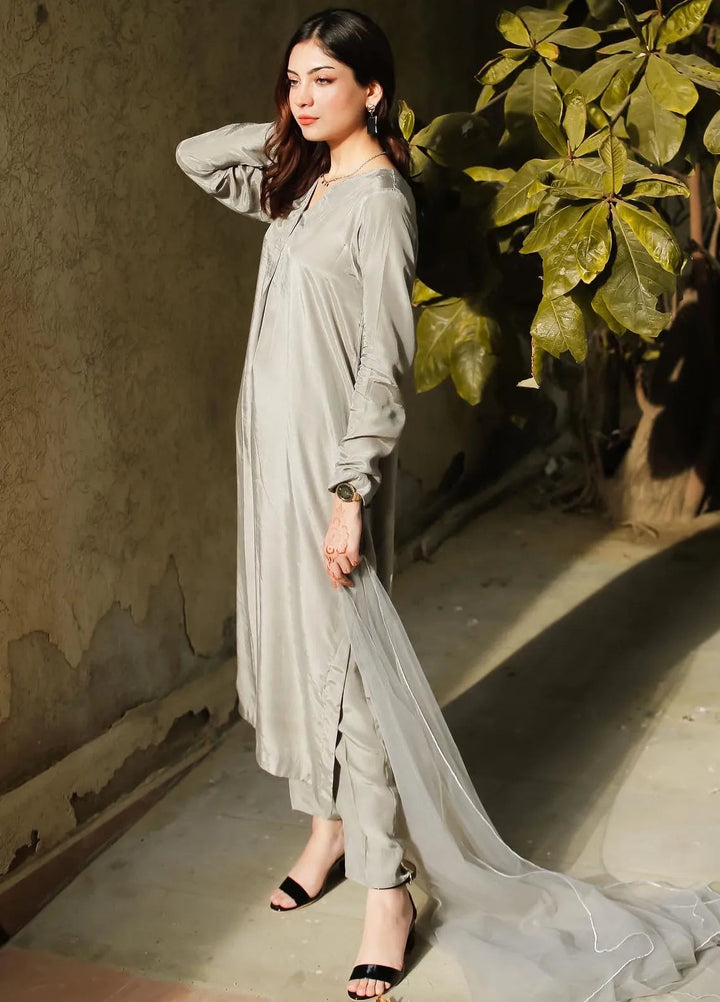 Zauk Pret Casual Cotton 3 Piece Suit Grey