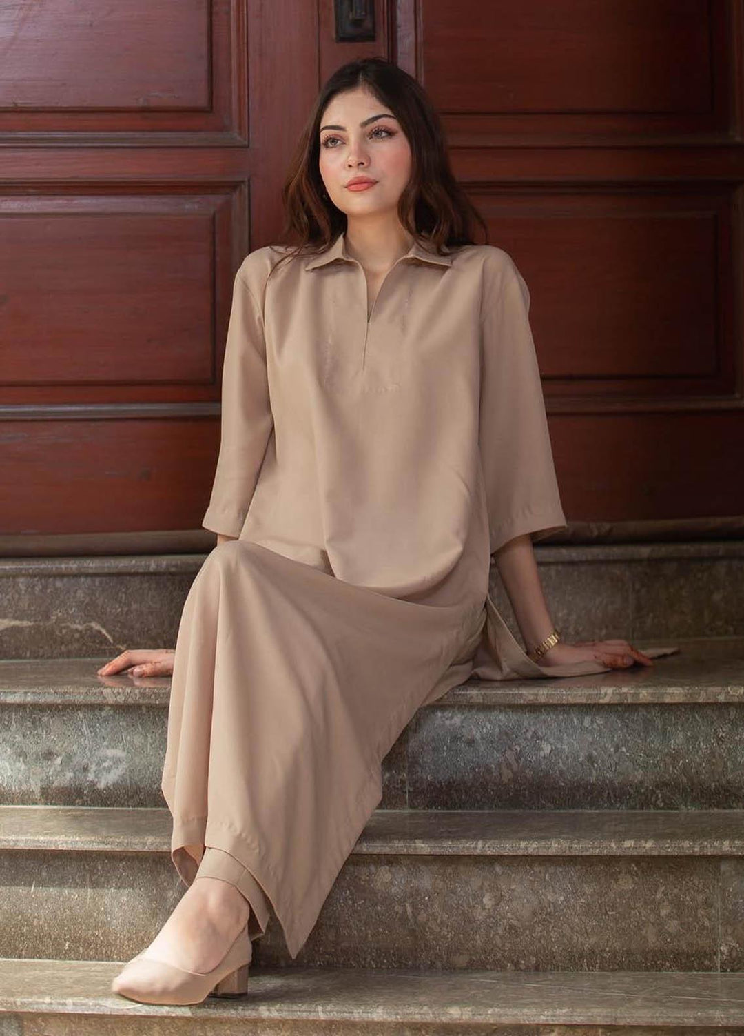 Zauk Casual Pret  Georgette 2 Piece Dress ZK23CW Phone two piece
