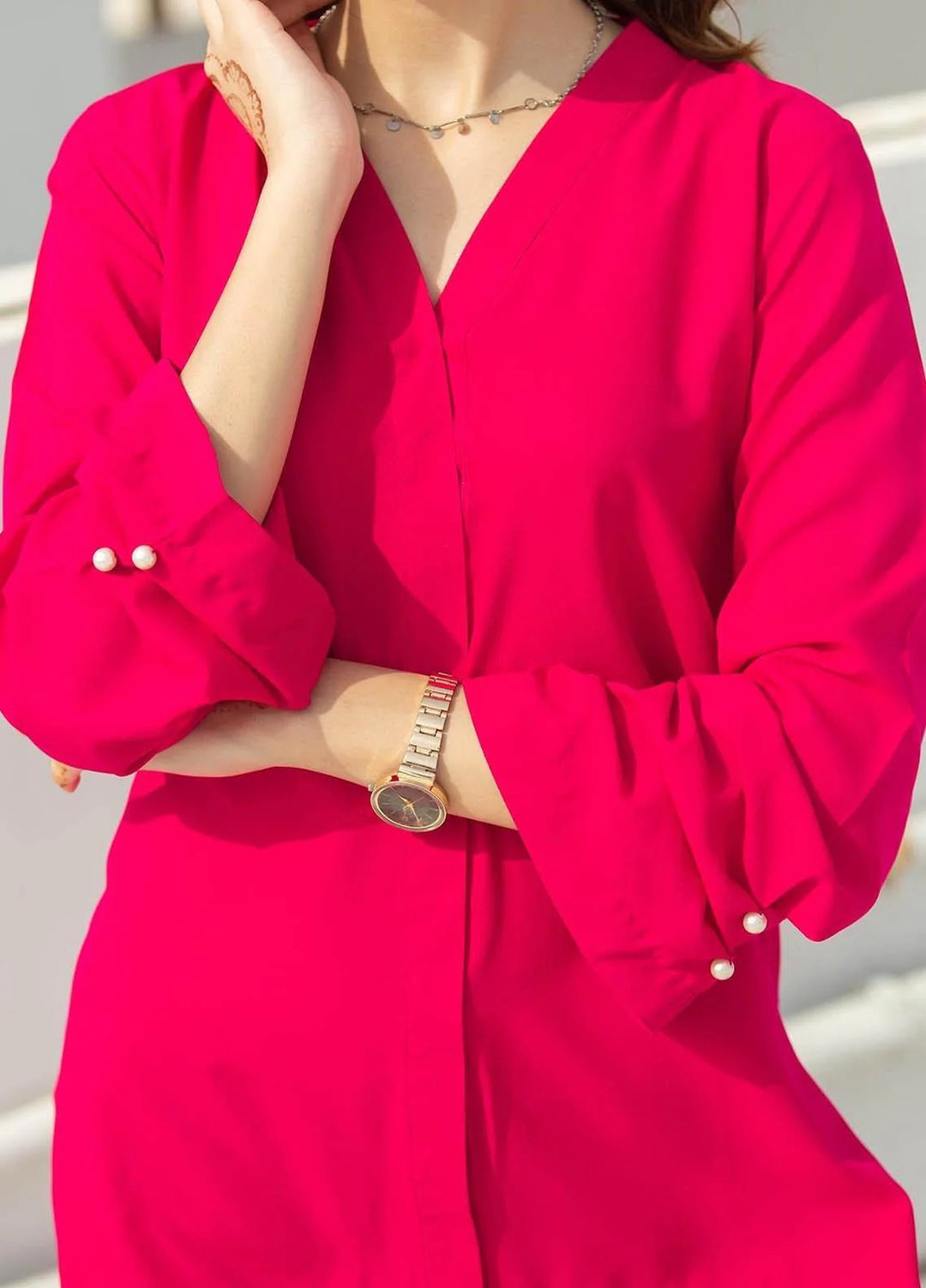 Zauk Women RTW Solids Swiss Malai 2 Piece Suit ZK26RC Candy V-4 - Casual Collection