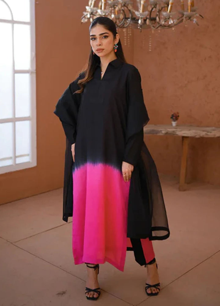 Zauk Pret Solids Raw Silk 3 Piece Eve