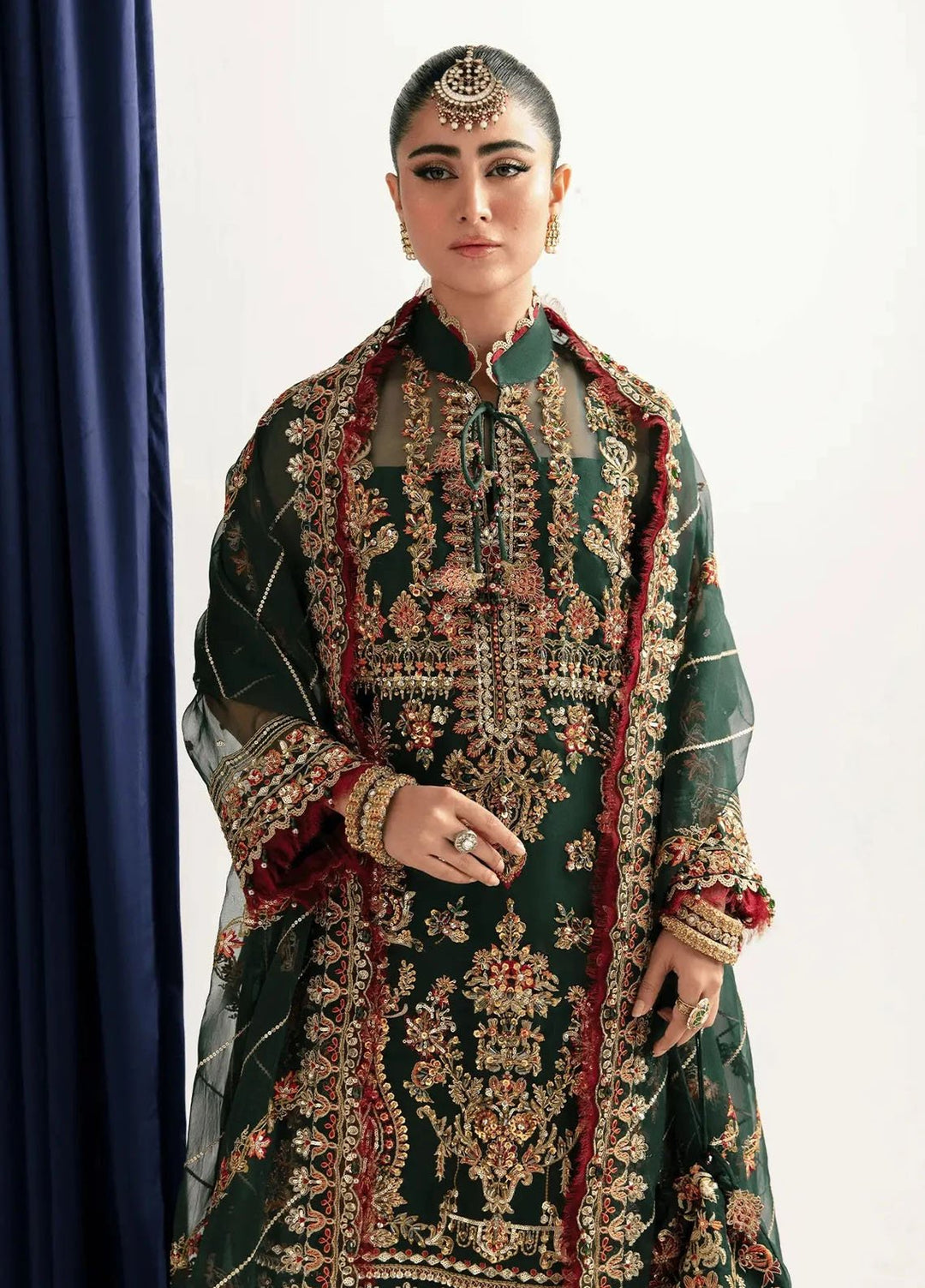 Zebaish by Fabiha Fatima Pret Embroidered Organza 3 Piece Suit Aurora