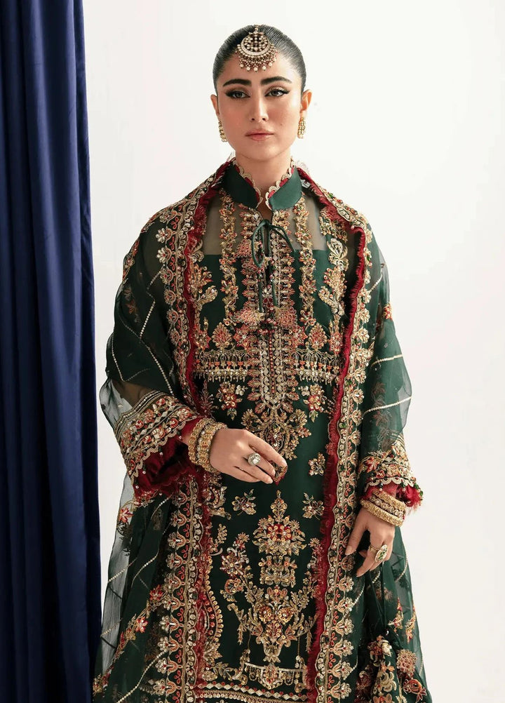 Zebaish by Fabiha Fatima Pret Embroidered Organza 3 Piece Suit Aurora